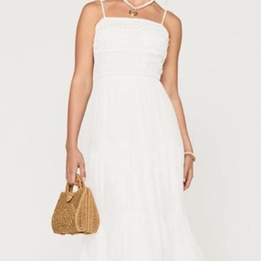 Francesca's Collections White Halter Dress